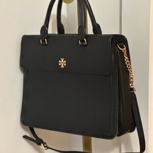 Tory Burch Black bag and matching wallet